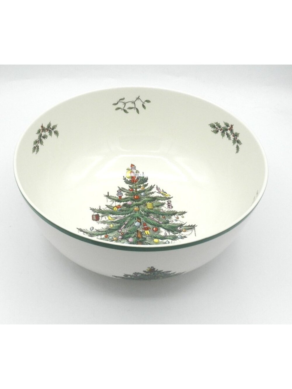 Christmas Tree by Spode 9.5 Inch Salad Serving Bowl Pattern Code: SP CHT England